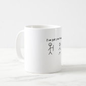 Mug J'ai ton dos Drôle Stickman mème (Devant gauche)