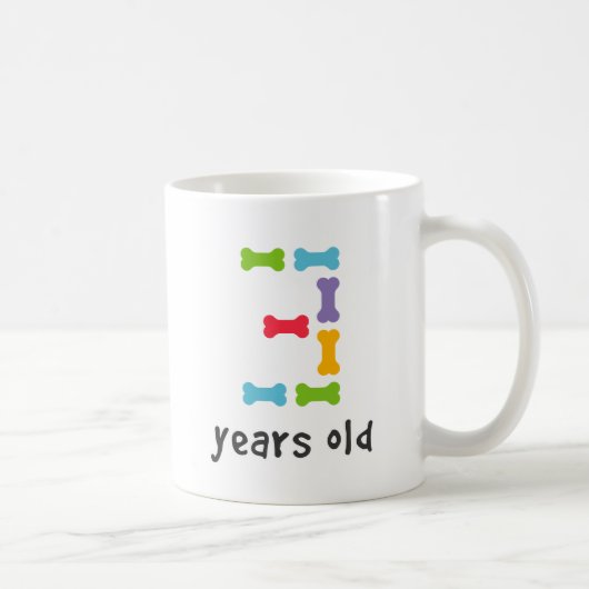 Mug J'ai Trois Ans (Droite)