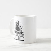 Mug J'Ai Trouvé Ce Chat Noir Humerus Avec L'Homme (Devant gauche)