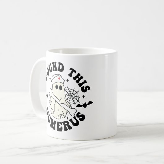 Mug J'Ai Trouvé Cet Humerus - Halloween Mignonne Infir (Devant gauche)