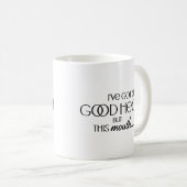 Mug J'ai un bon coeur drôle Sarcastique (Devant droit)