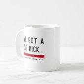 Mug J'ai un cadeau drôle Dig Bick (Devant gauche)