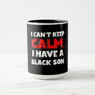 Mug J'Ai Un Cadeau Fils Noir Pour Frican Maman Papa (7