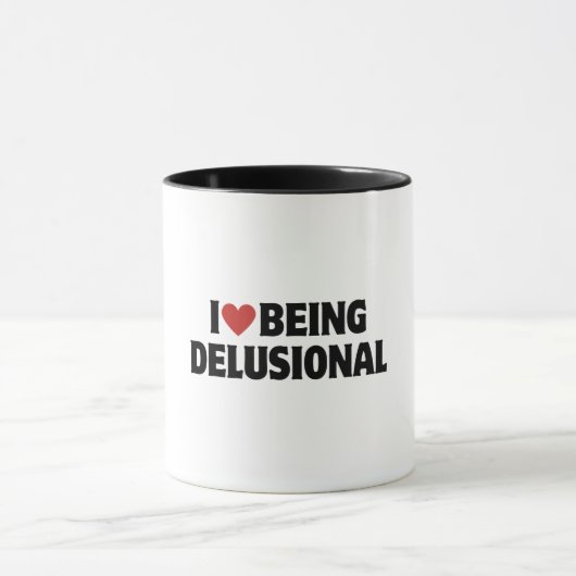Mug J'ai un coeur | J'Aime Être Delusional | 90s Esthé (Centre)