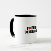 Mug J'ai un coeur | J'Aime Être Delusional | 90s Esthé (Devant gauche)