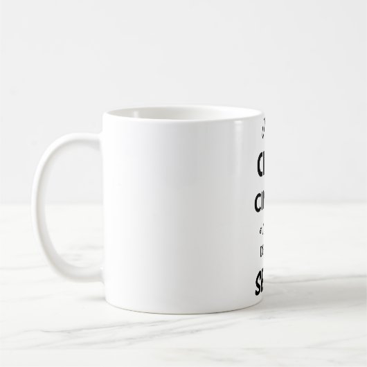 MUG J'AI UN CONVERSATION CINGLÉ ET J'AI PAS PEUR D (Gauche)