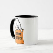 Mug J'ai un costume de Fantôme d'Halloween rock drôle (Devant gauche)