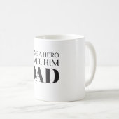 MUG J'AI UN HÉROS QUE JE L'APPELLE PAPA - FÊTE DES (Devant droit)