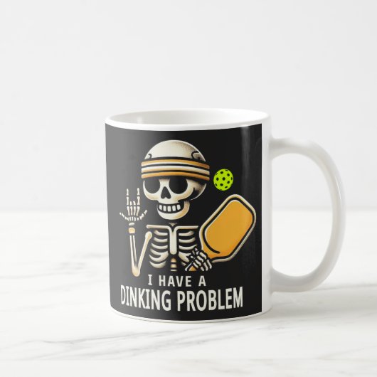 Mug J'Ai Un Problème De Bidon Squelette (Droite)