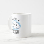 Mug J'Ai Un Pun Météo Drôle Pour Le Nuage (Devant gauche)
