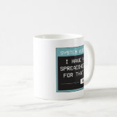 Mug J'ai un tableur pour ça Drôle de bureau (Devant droit)