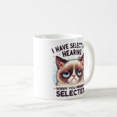 Mug J'ai une audition sélective Cadeau drôle pour amat (Devant droit)