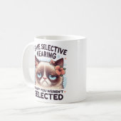 Mug J'ai une audition sélective Cadeau drôle pour amat (Devant gauche)