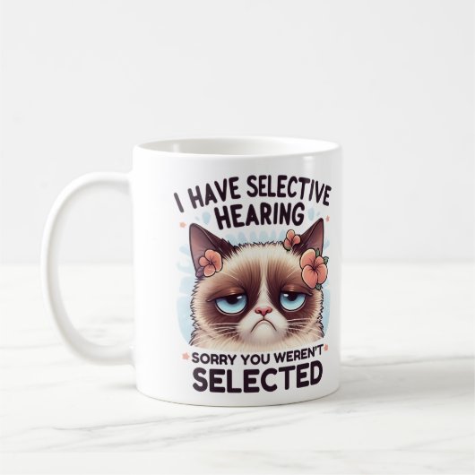 Mug J'ai une audition sélective Cadeau drôle pour amat (Gauche)