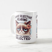 Mug J'ai une audition sélective Cadeau pour amateur de (Devant gauche)