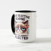 Mug J'ai une audition sélective Cadeau pour amateur de (Devant gauche)