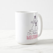 Mug J'ai une fonte - Drôle Snowman Design (Devant droit)