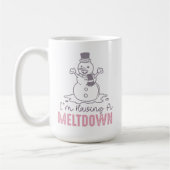 Mug J'ai une fonte - Drôle Snowman Design (Gauche)
