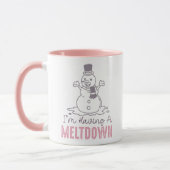 Mug J'ai une fonte - Drôle Snowman Design (Gauche)