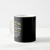 Mug J'Ai Une Pièce De Puzzle De Sensibilisation sur l' (Devant gauche)
