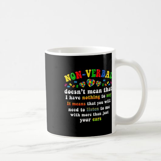 Mug J'Ai Une Pièce De Puzzle De Sensibilisation sur l' (Droite)