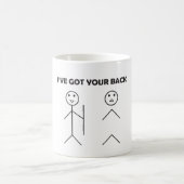 Mug J'ai votre dos - chiffre de bâton (Centre)