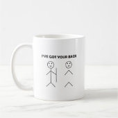 Mug J'ai votre dos - chiffre de bâton (Gauche)