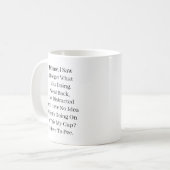 Mug J'Ai Vu J'Ai Oublié Ce Que Je Faisais (Devant gauche)