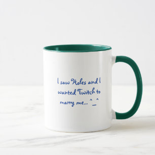 Mug J'ai vu les trous et moi avons voulu que le tic