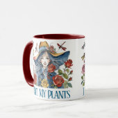 Mug J'Ai Vu Mes Plantes - Fille Avec Roses (Devant gauche)