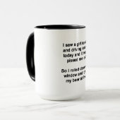 Mug J'ai vu une fille texter (Devant gauche)