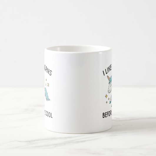Mug J'Aimais Les Unicornes (Centre)