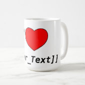 Mug J'aime (Devant droit)