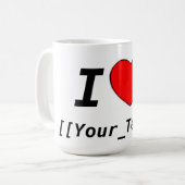 Mug J'aime (Devant gauche)