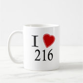 Mug J'aime 216 Cleveland (Gauche)