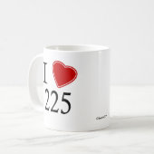 Mug J'aime 225 Baton Rouge (Devant gauche)
