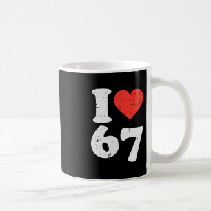 Mug J'aime 67 Drôle 6 7 Déguisement Meme Six Sept Enfa