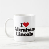 Mug J'aime Abraham Lincoln (Gauche)
