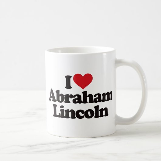 Mug J'aime Abraham Lincoln (Droite)