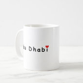 Mug J'aime Abu Dhabi (Devant gauche)