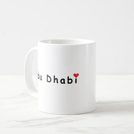 Mug J'aime Abu Dhabi (Devant gauche)