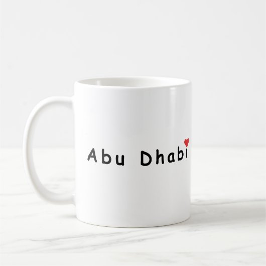 Mug J'aime Abu Dhabi (Gauche)