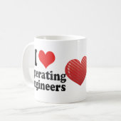 Mug J'aime actionner des ingénieurs (Devant gauche)