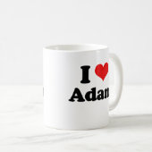Mug J'aime Adam (Devant droit)