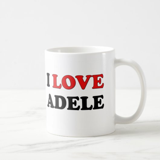 Mug J'aime Adele (Droite)