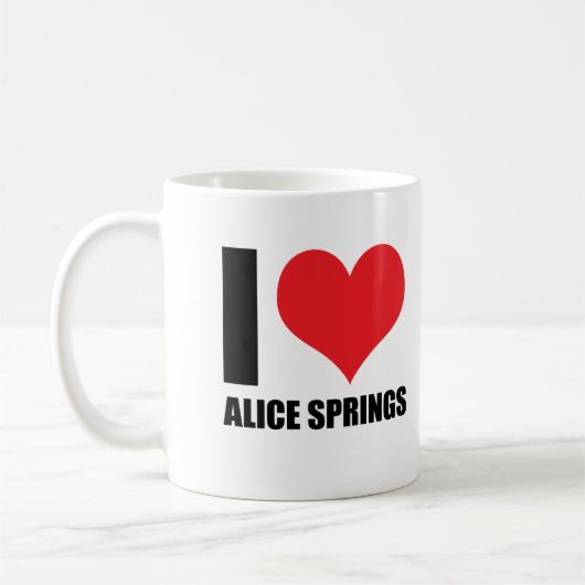 Mug J'aime Alice Springs (Gauche)