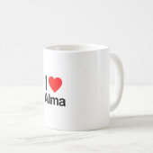 Mug j'aime alma (Devant droit)