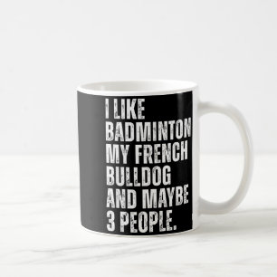 Mug J'aime amateur de badminton propriétaire de bouled