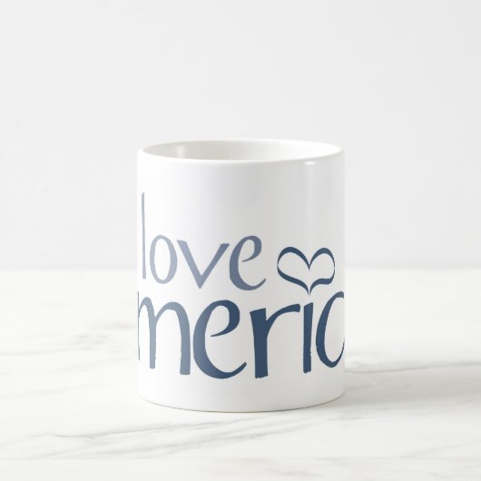 Mug J'aime Americus avec des coeurs (Centre)