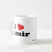 Mug J'aime Amir (Devant gauche)
